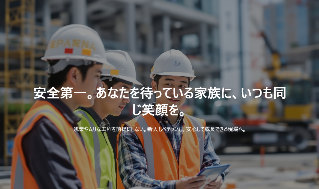 建設・土木のサンプルサイト